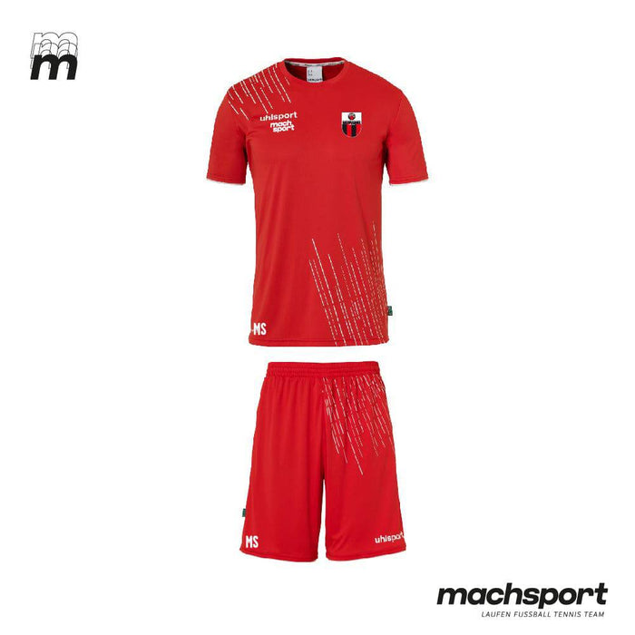 Rotes SV Urfahr Trainingsset mit Leibchen und Hose