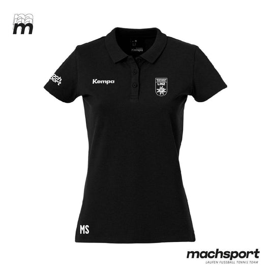 Sportunion Edelweiss Linz Handball Poloshirt Damen funktionell - Schwarz