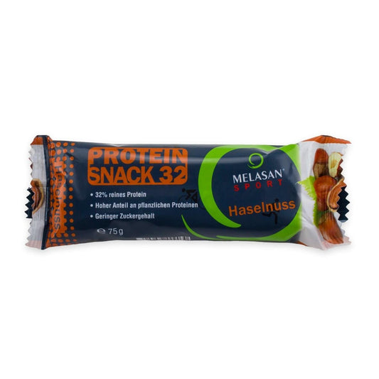 Melasan Protein Snack 32 – Haselnussriegel mit 32% Eiweiß, ideal für Sport und Zwischendurch!