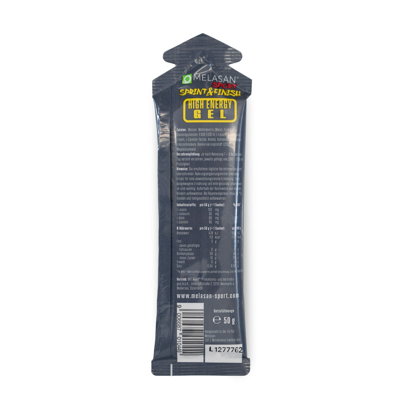Melasan Sportgel High Energy Gel Limone 50g - machsport – Bild 