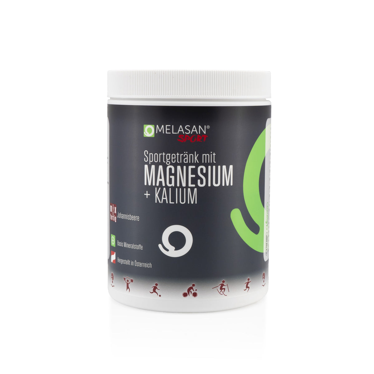 Melasan Sportgetränk Magnesium + Kalium Johannisbeere - machsport