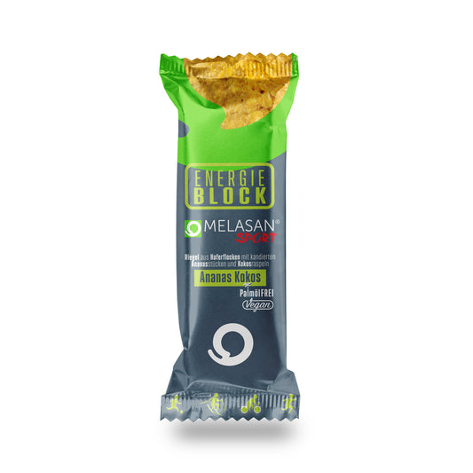 Melasan Sportriegel Energie Block Ananas-Kokos 65g – ohne Farbe / ONE SIZE