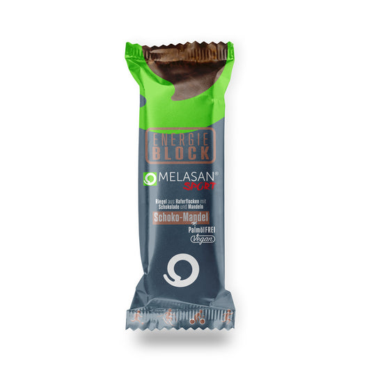 Melasan Sportriegel Energie Block Schoko-Mandel 65g – ohne Farbe