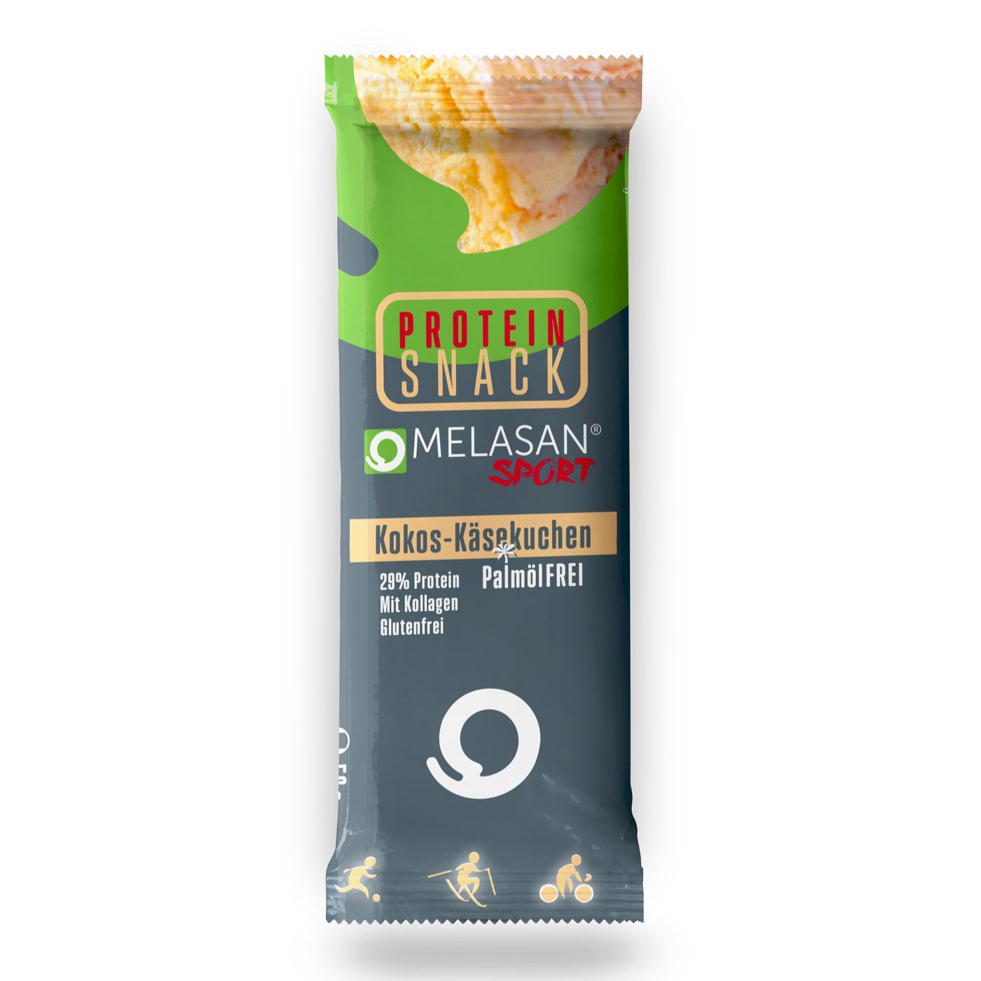 Melasan Sportriegel Protein Snack Kokos-Käsekuchen 50g - machsport – Bild 