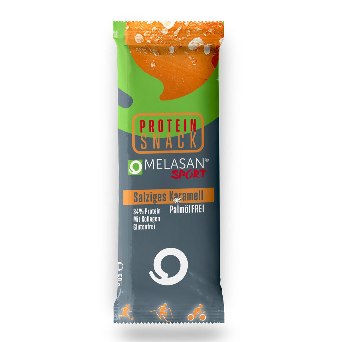 Melasan Sportriegel Protein Snack Salziges Karamell 50g - machsport