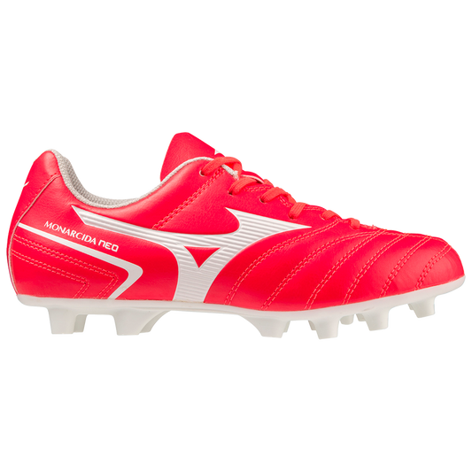 Mizuno Kinderfußballschuhe Monarcadia Neo II Select Jr. FG – rot / 36