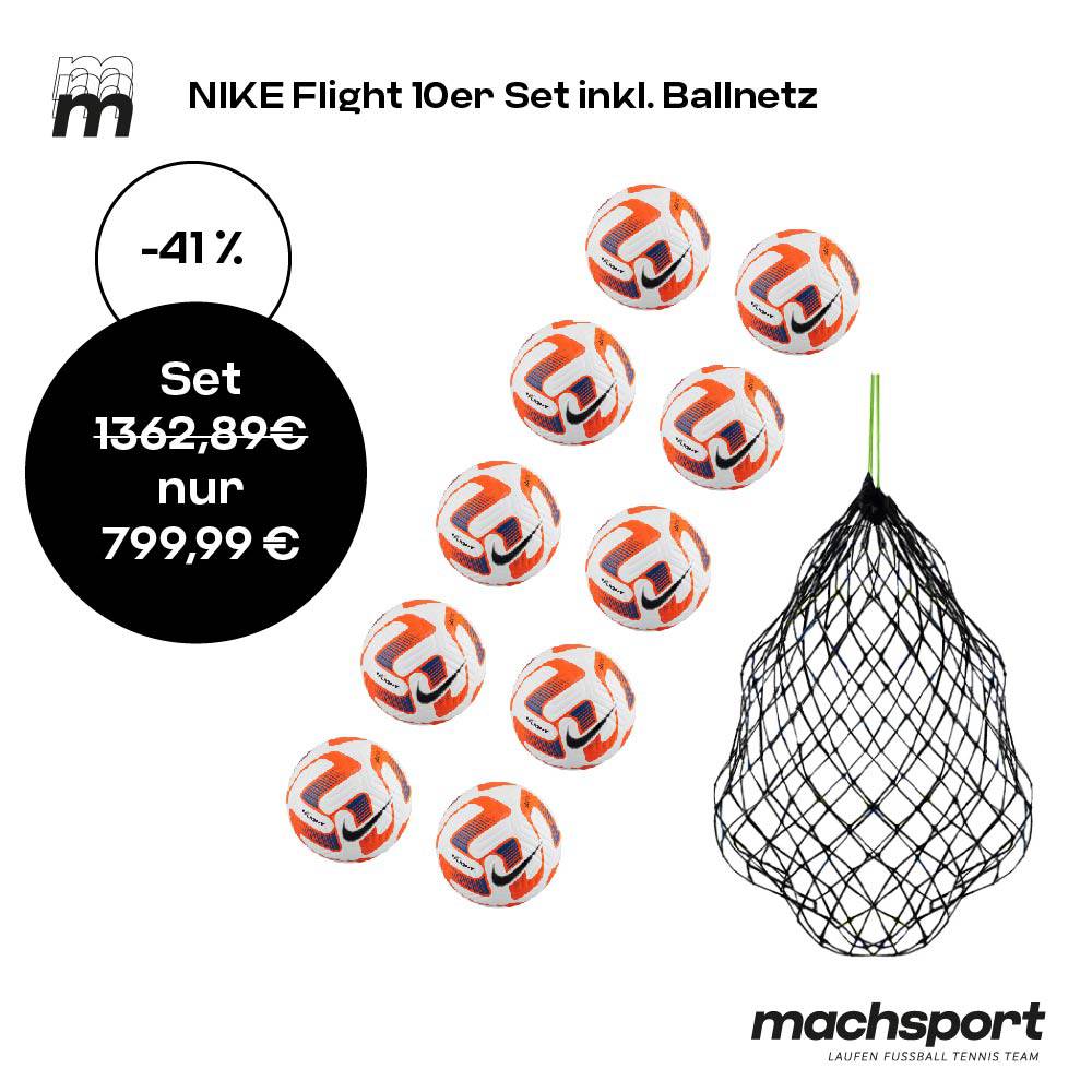 NIKE Flight 10er Set inkl. Ballnetz