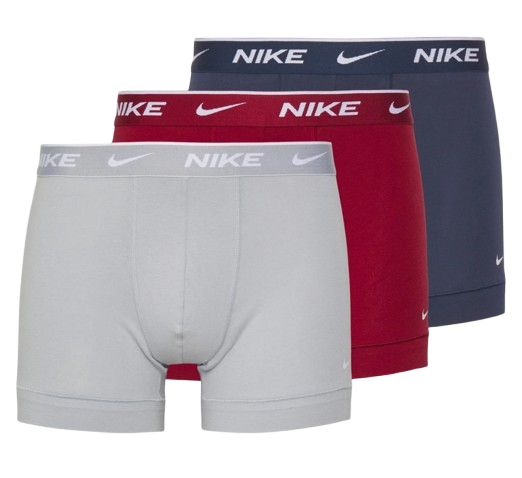 Nike Herreunterwäsche Trunk 3er-Pack – rot / XS