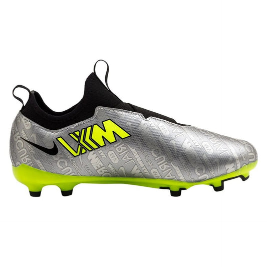 Nike Kinderfußballschuhe Zoom Mercurial Vapor FG Youth – silber / 38