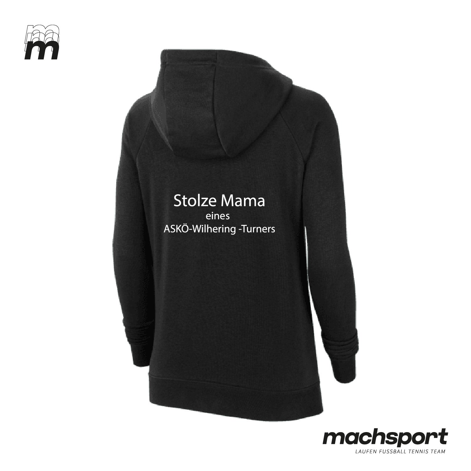 ASKÖ Wilhering Turnen Hoodie "Stolze Mama eines ASKÖ-Wilhering-Turners" - machsport – Bild 