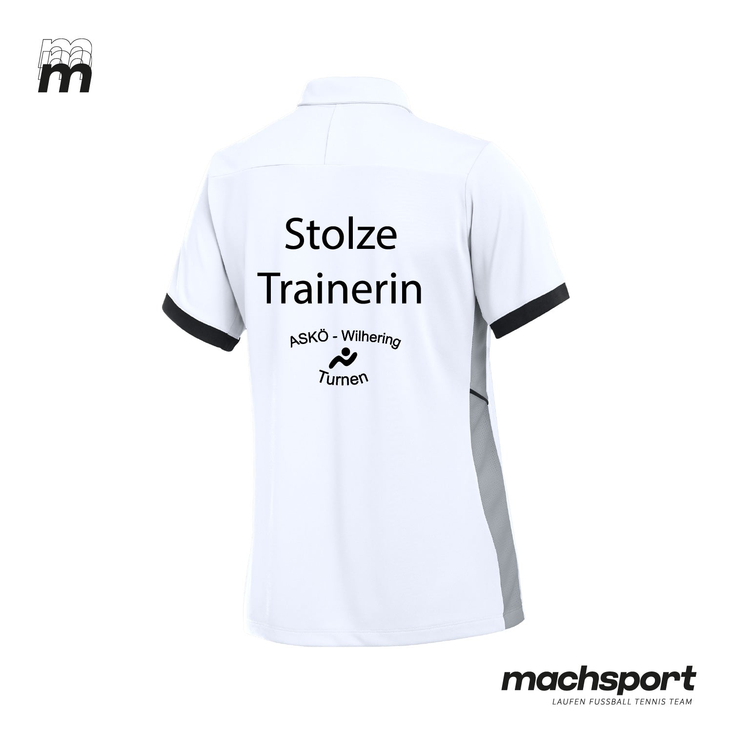 ASKÖ Wilhering Turnen Poloshirt Damen "Stolze Trainerin" - machsport – Bild 
