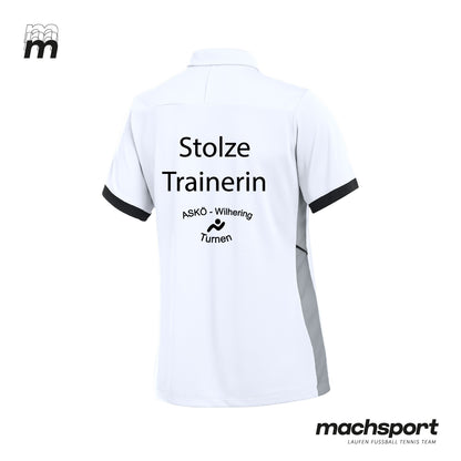 ASKÖ Wilhering Turnen Poloshirt Damen "Stolze Trainerin" - machsport