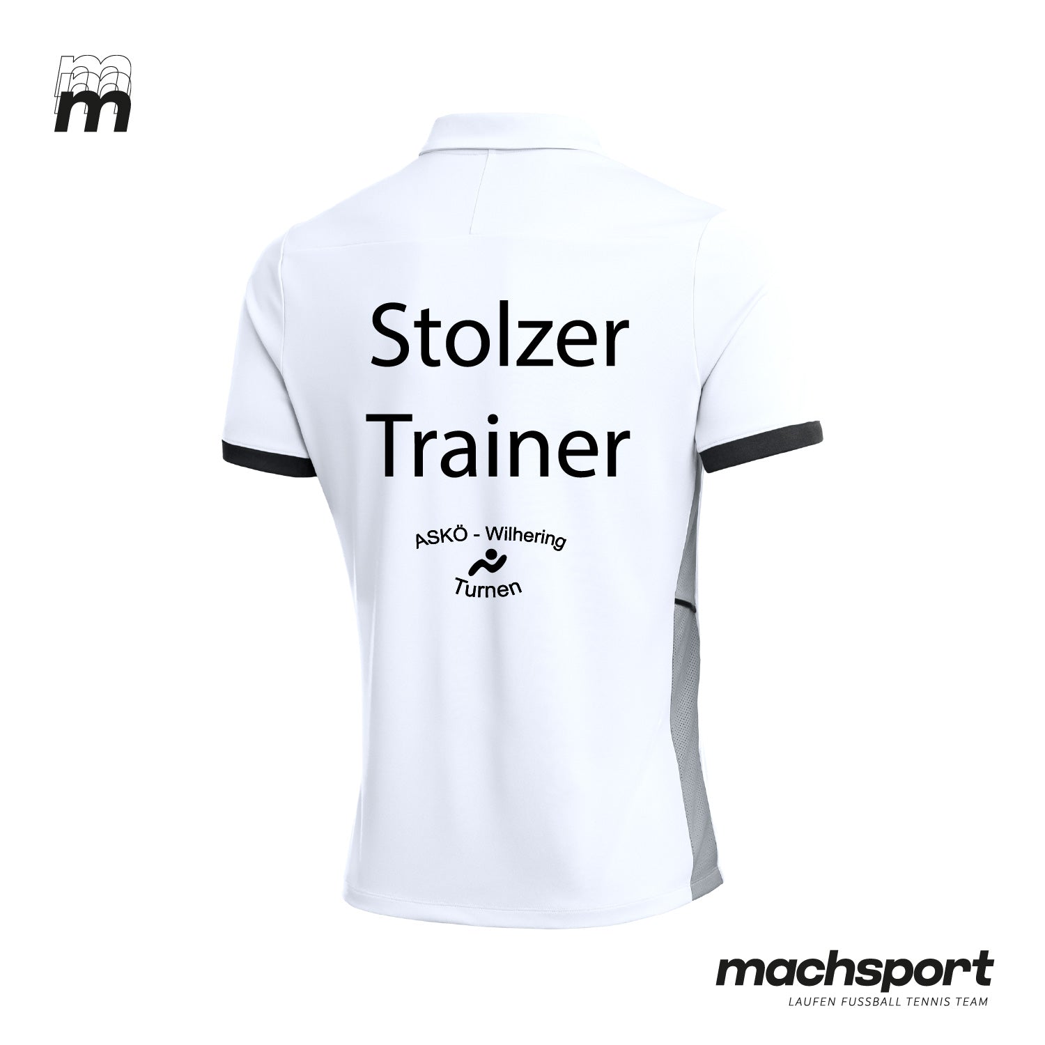 ASKÖ Wilhering Turnen Poloshirt Herren "Stolzer Trainer" - machsport – Bild 