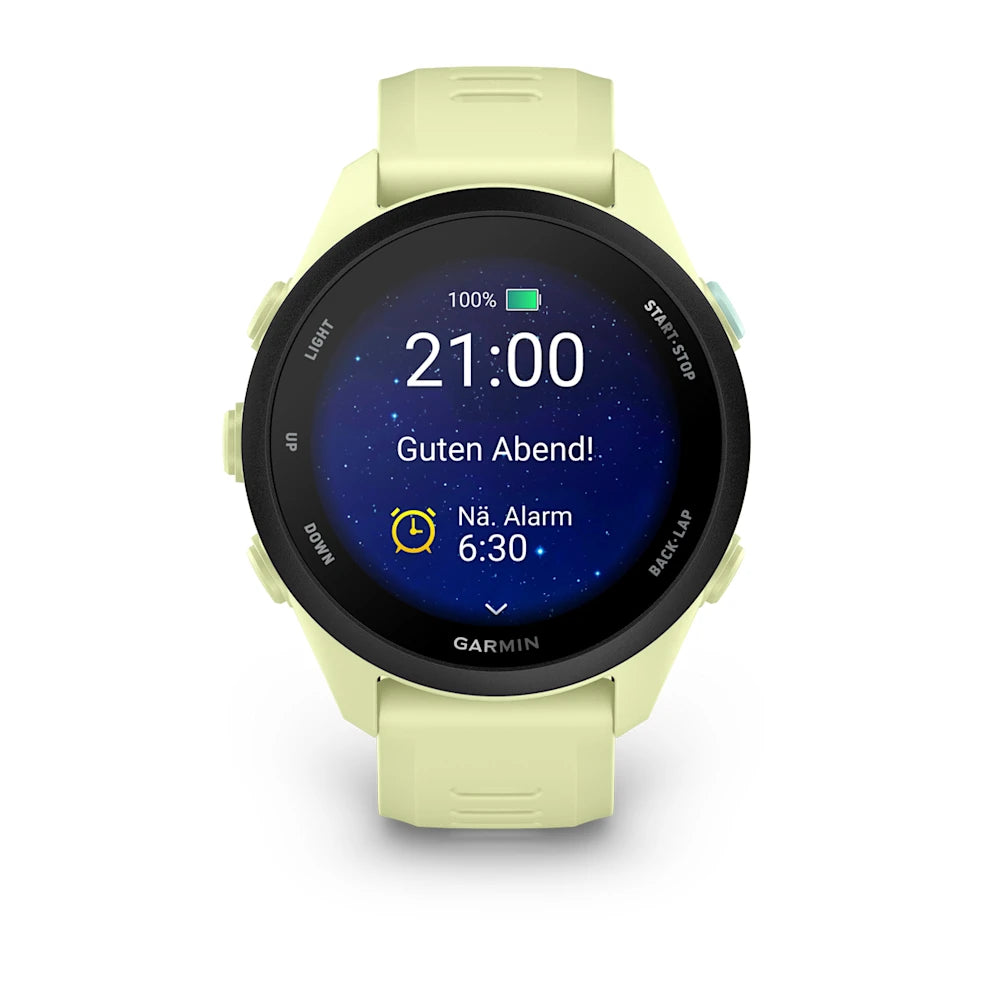Garmin Forerunner 70, Zitrone mit Schnellwechsel-Armband 20 mm Silikon