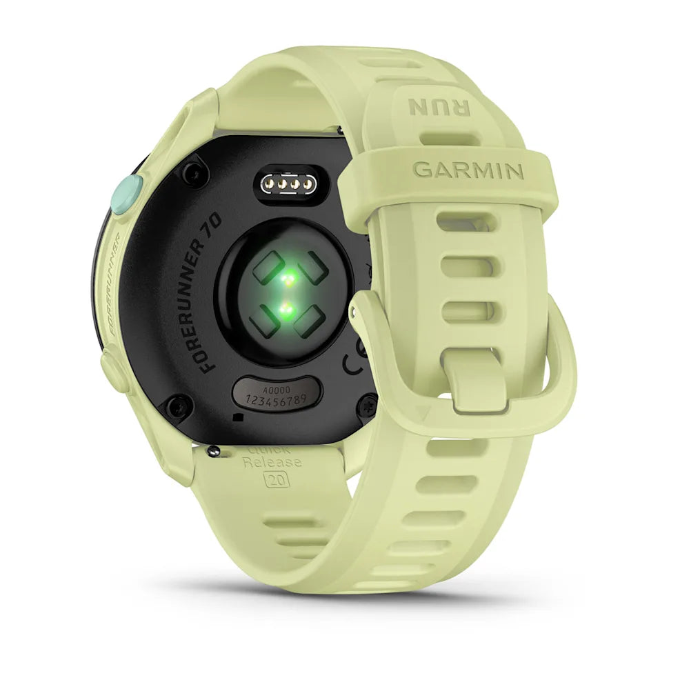 Garmin Forerunner 70, Zitrone mit Schnellwechsel-Armband 20 mm Silikon