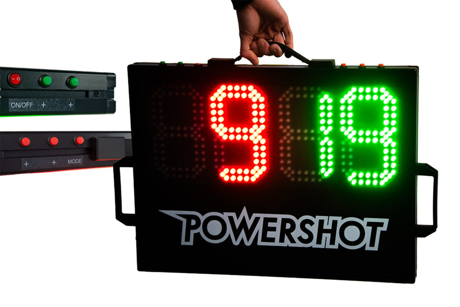 Powershot 2 in 1 LED Auswechsel- und Punktetafel - machsport