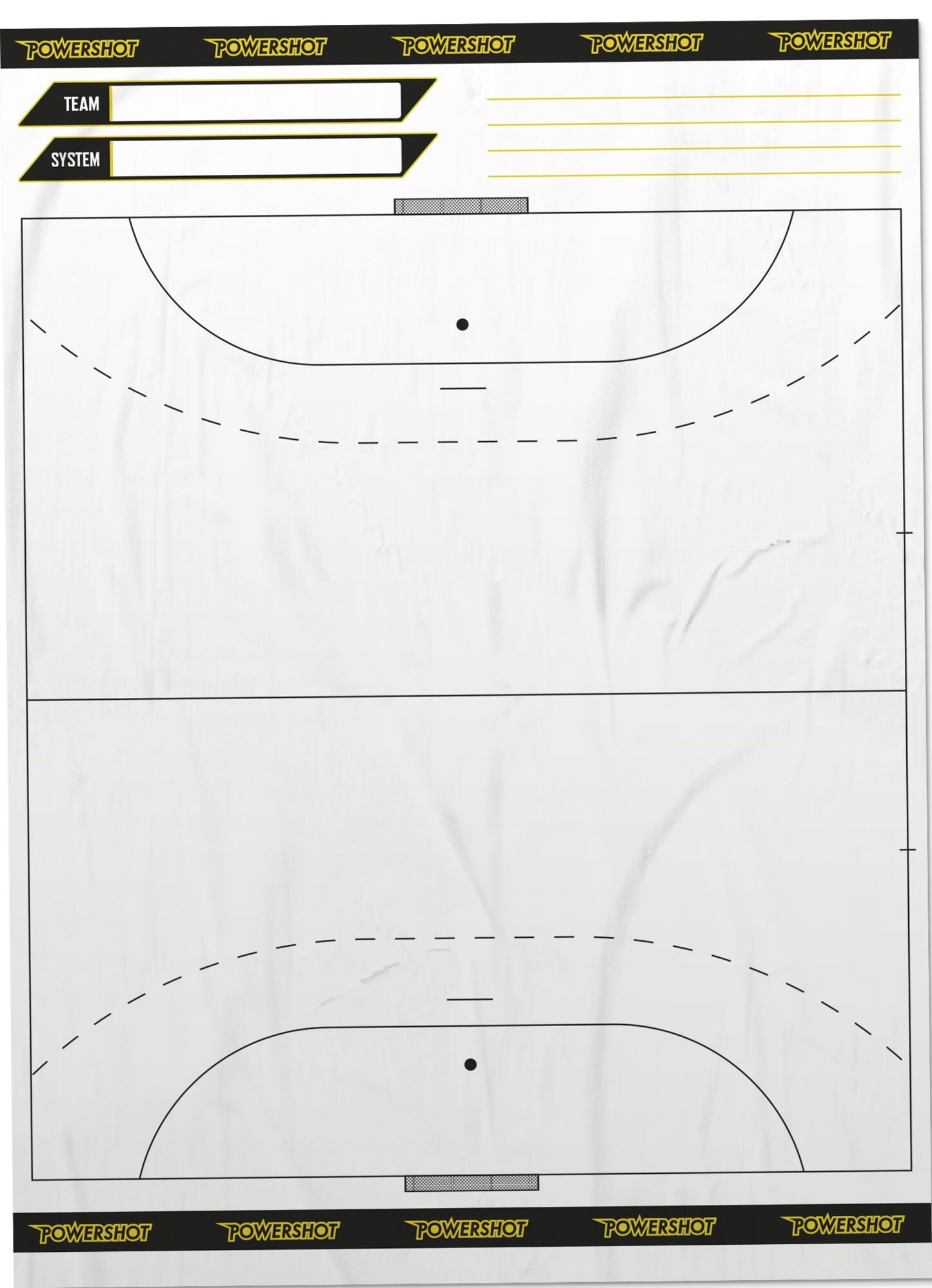 Powershot 20er-Set Handball-Taktikfolie - machsport