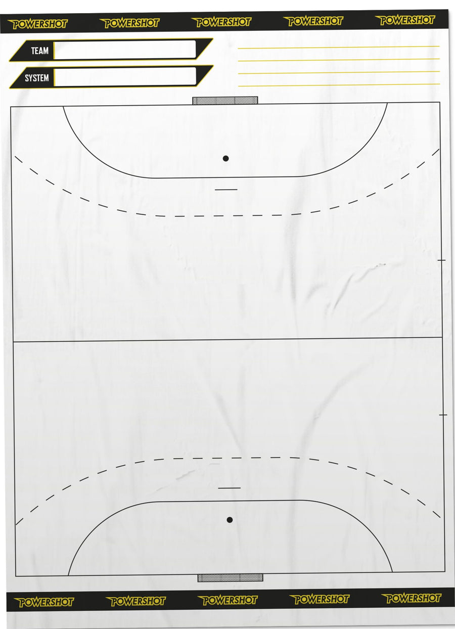 Powershot 20er-Set Handball-Taktikfolie - machsport
