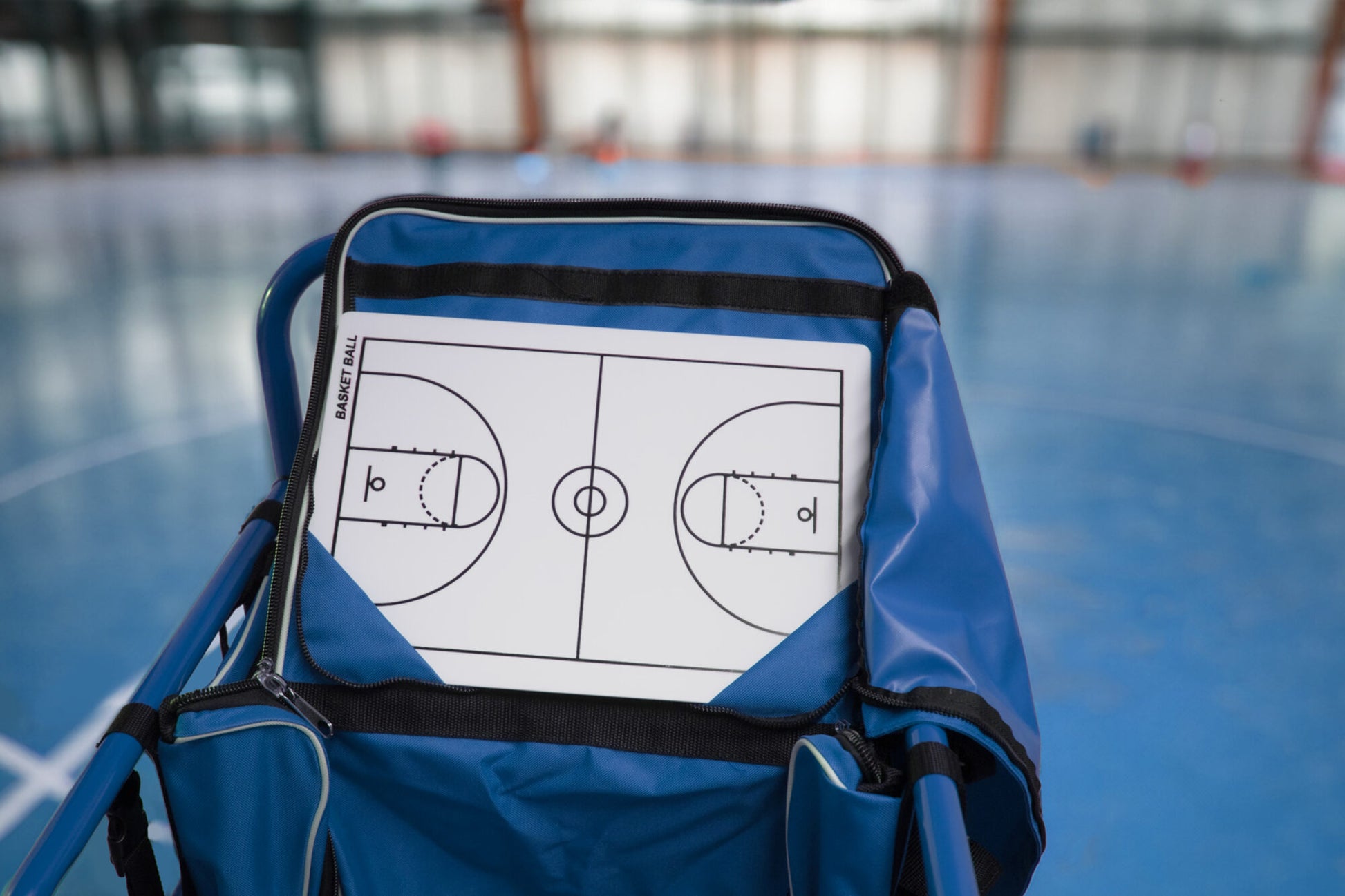 Powershot POWERCART®  - der ultimative Gerätewagen - Basketball blau/weiß - machsport – Bild 