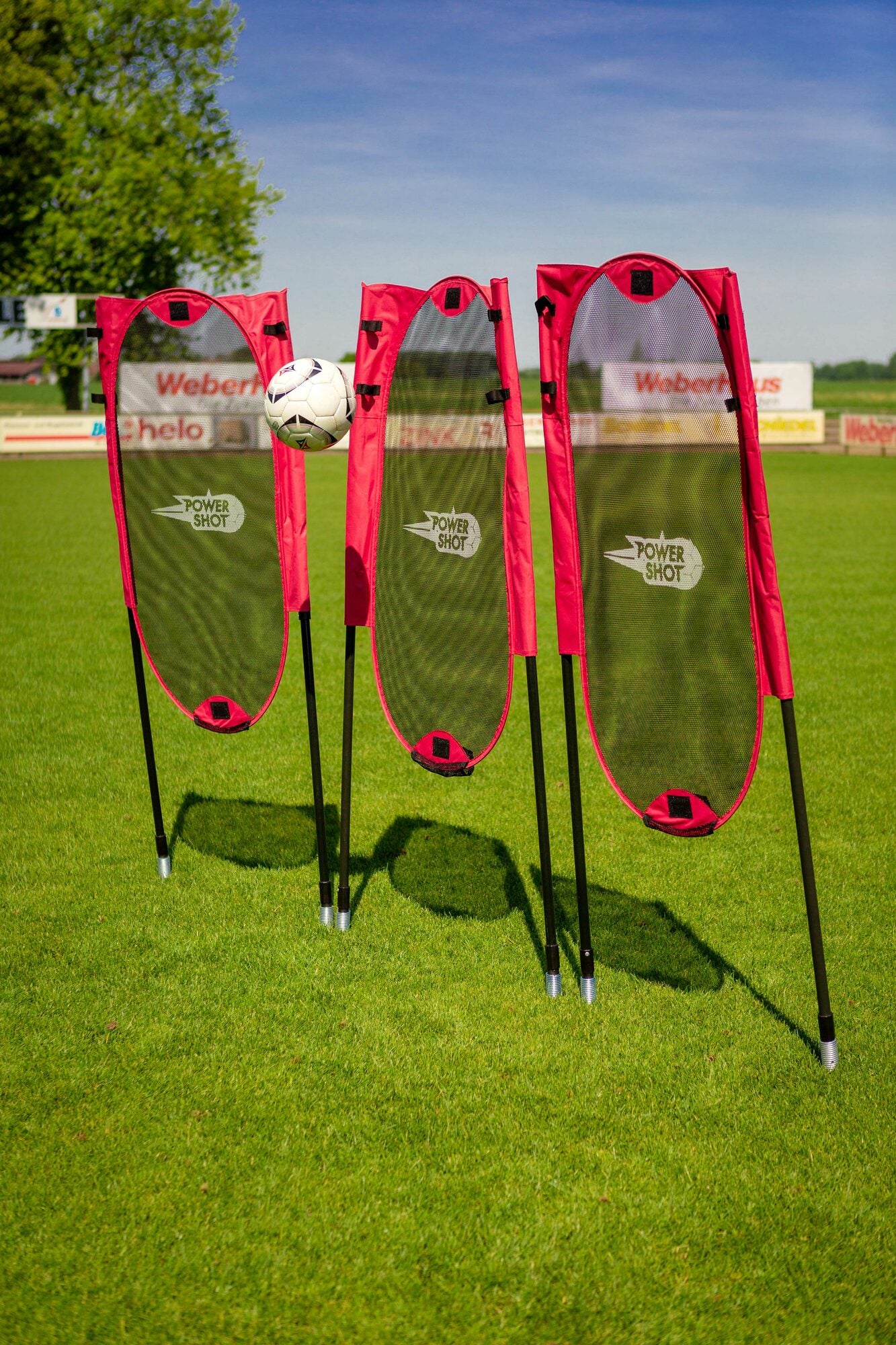 Powershot 3er-Set - Freistoßdummys - Pop-Up - machsport – Bild 