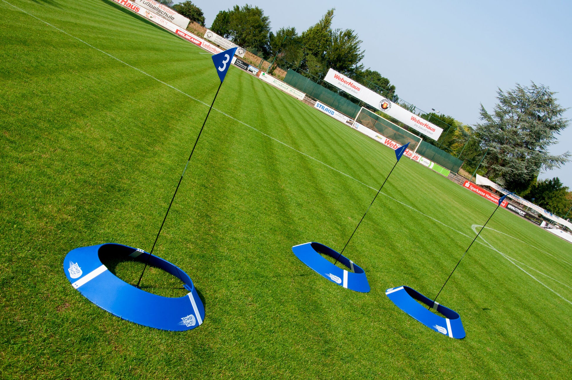 Powershot 3er-Set Fußballgolf-Set inkl. Basis & Fahne - machsport – Bild 