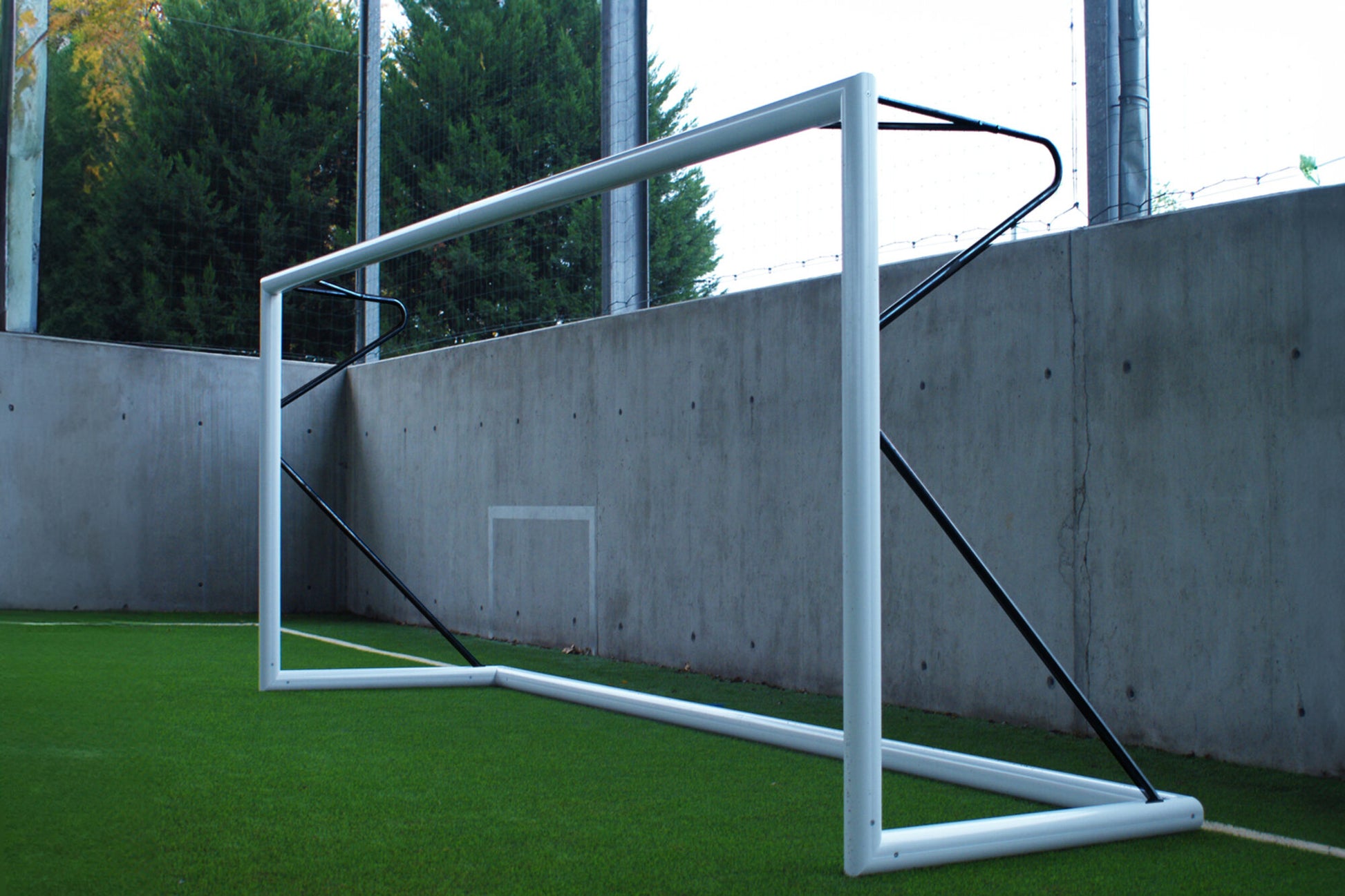Powershot Fußballtor 5 x 2 m - 80mm Aluminium - machsport – Bild 