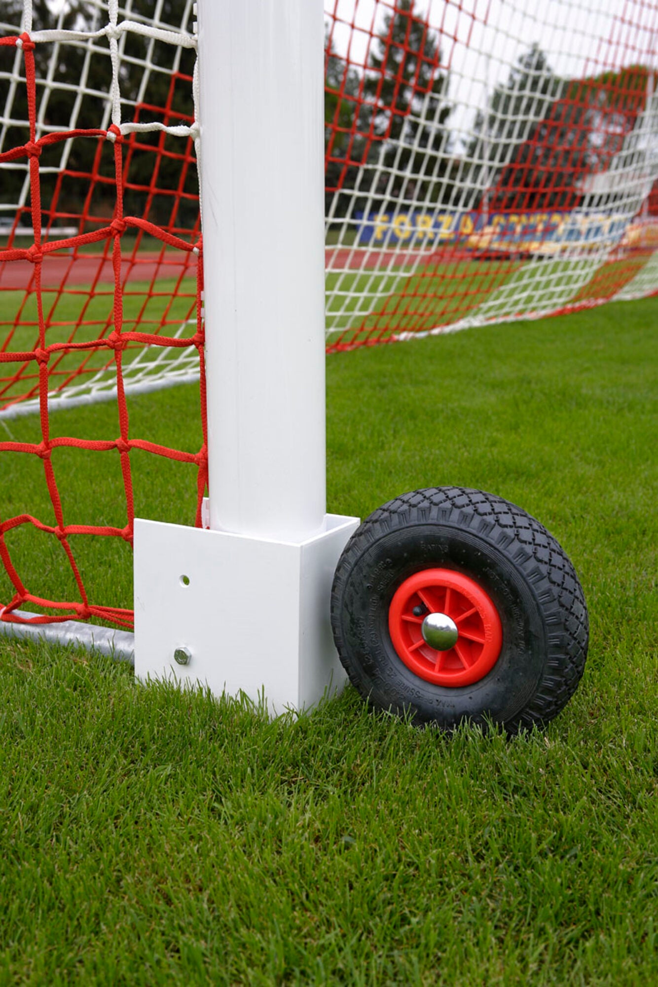 Powershot Fußballtor Aluminium - transportabel 3 - 7,34 x 2,44 m - machsport – Bild 