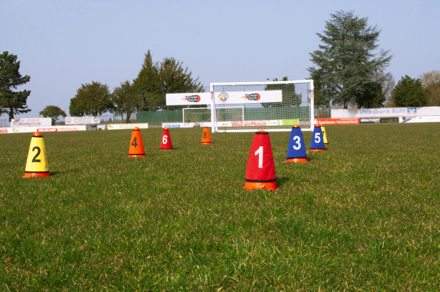 Powershot Kegelhülsen (8 Stk.) - nummeriert 1-8 - machsport