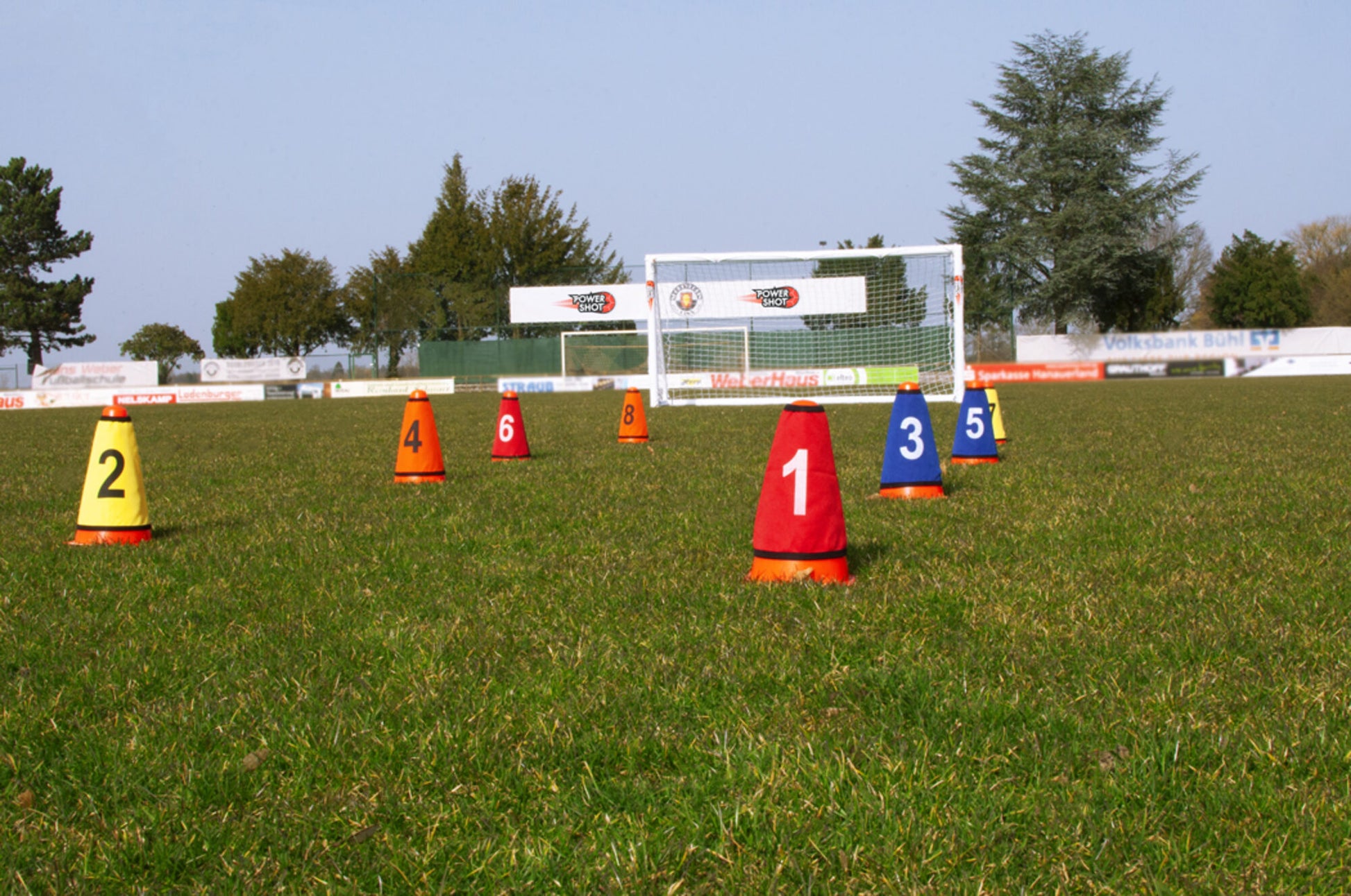 Powershot Kegelhülsen (8 Stk.) - nummeriert 1-8 - machsport – Bild 