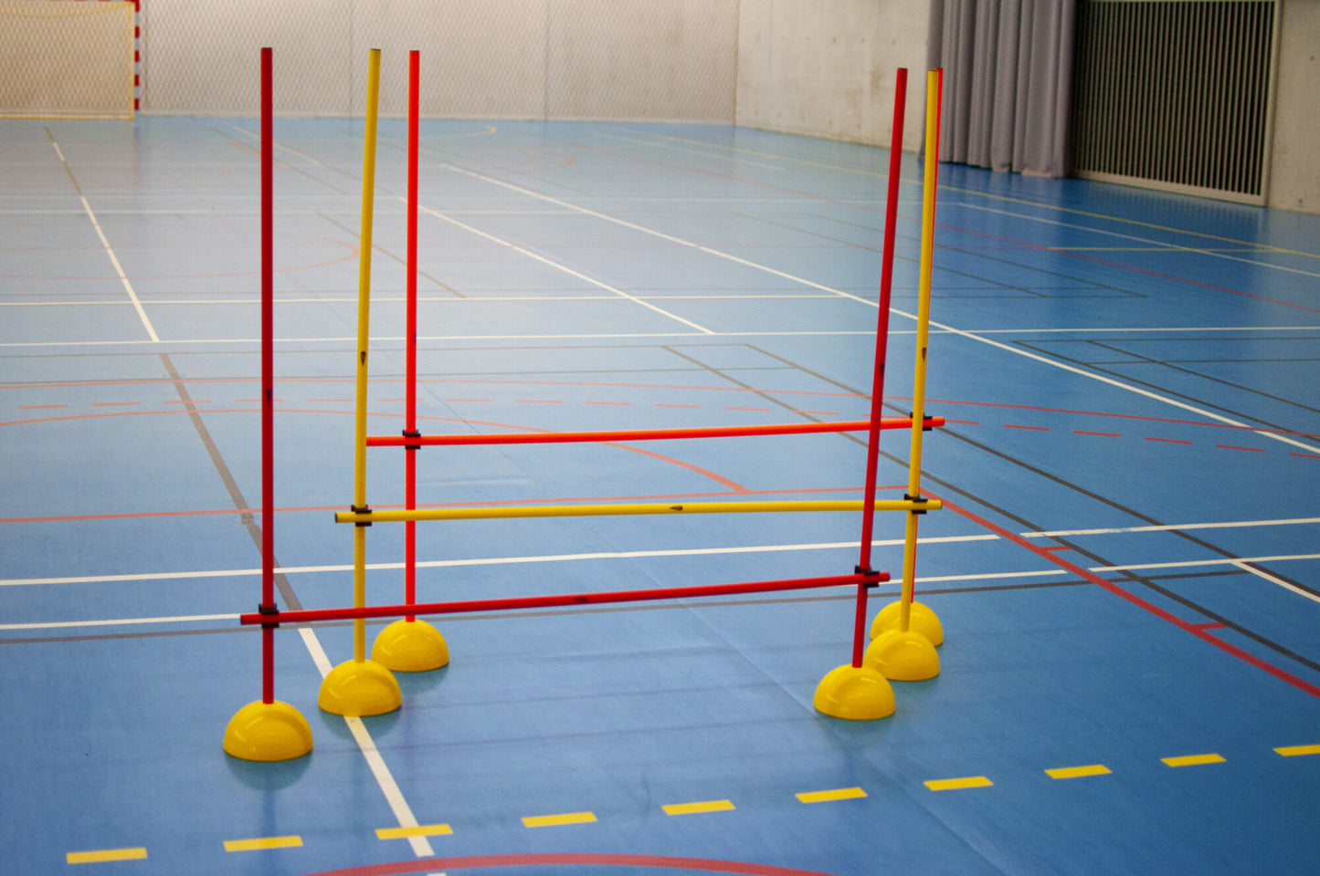 Powershot Slalomstangen-Set Indoor mit Standfuß inkl. Transporttasche - machsport