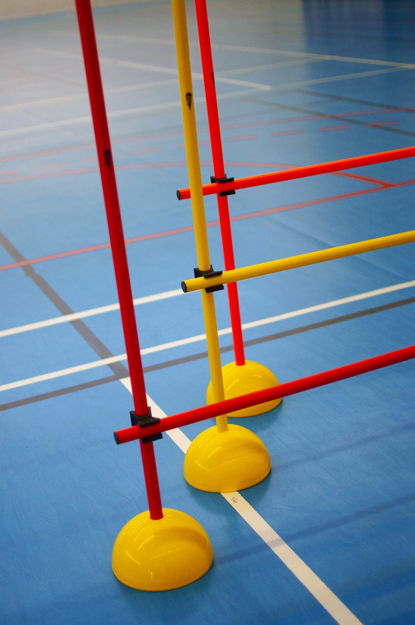 Powershot Slalomstangen-Set Indoor mit Standfuß inkl. Transporttasche - machsport