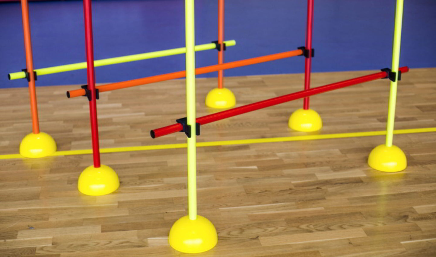 Powershot Slalomstangen-Set Indoor mit Standfuß inkl. Transporttasche - machsport