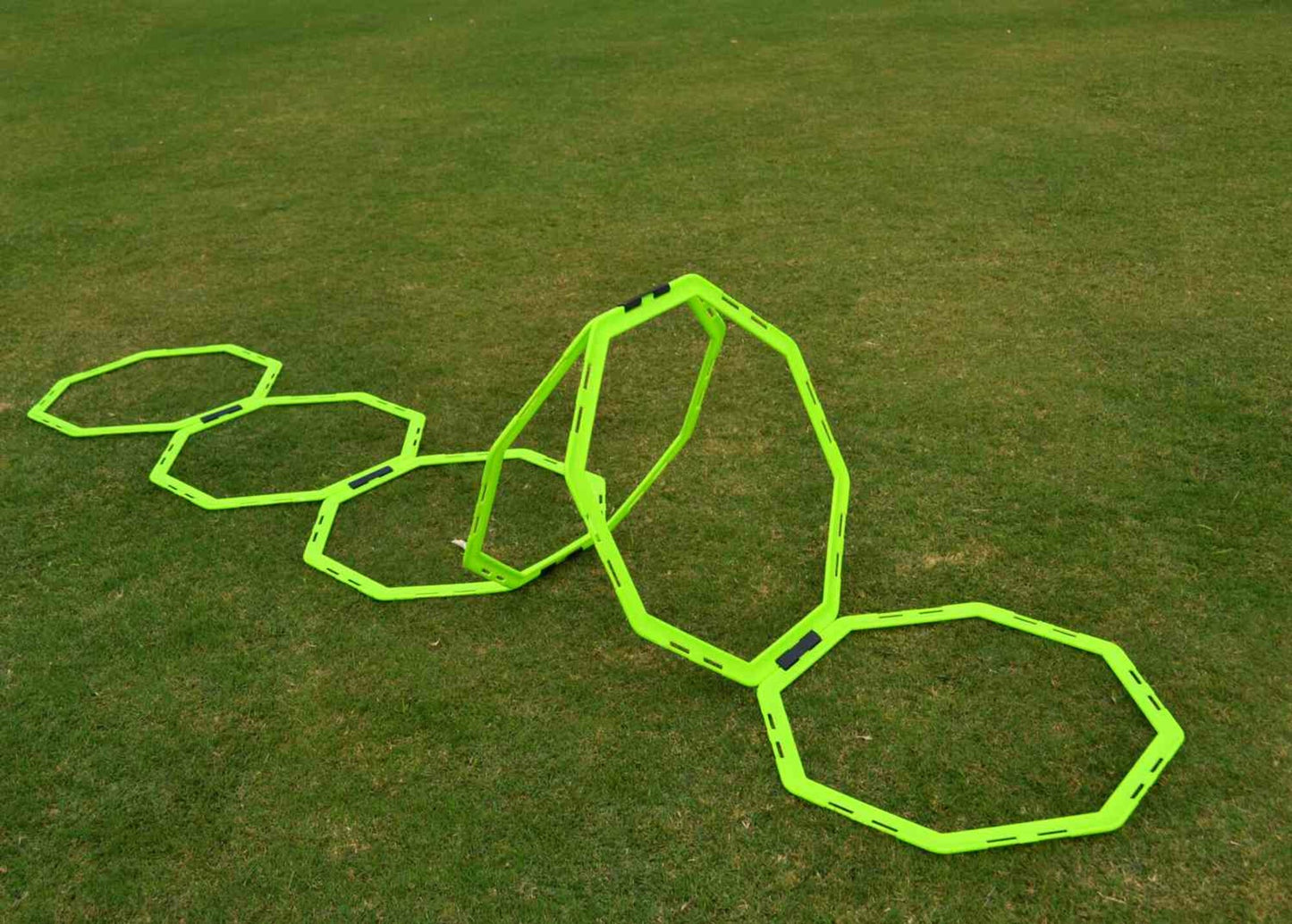 Powershot 12er Set - Achteckige Koordinationsringe (Oktogon) - machsport