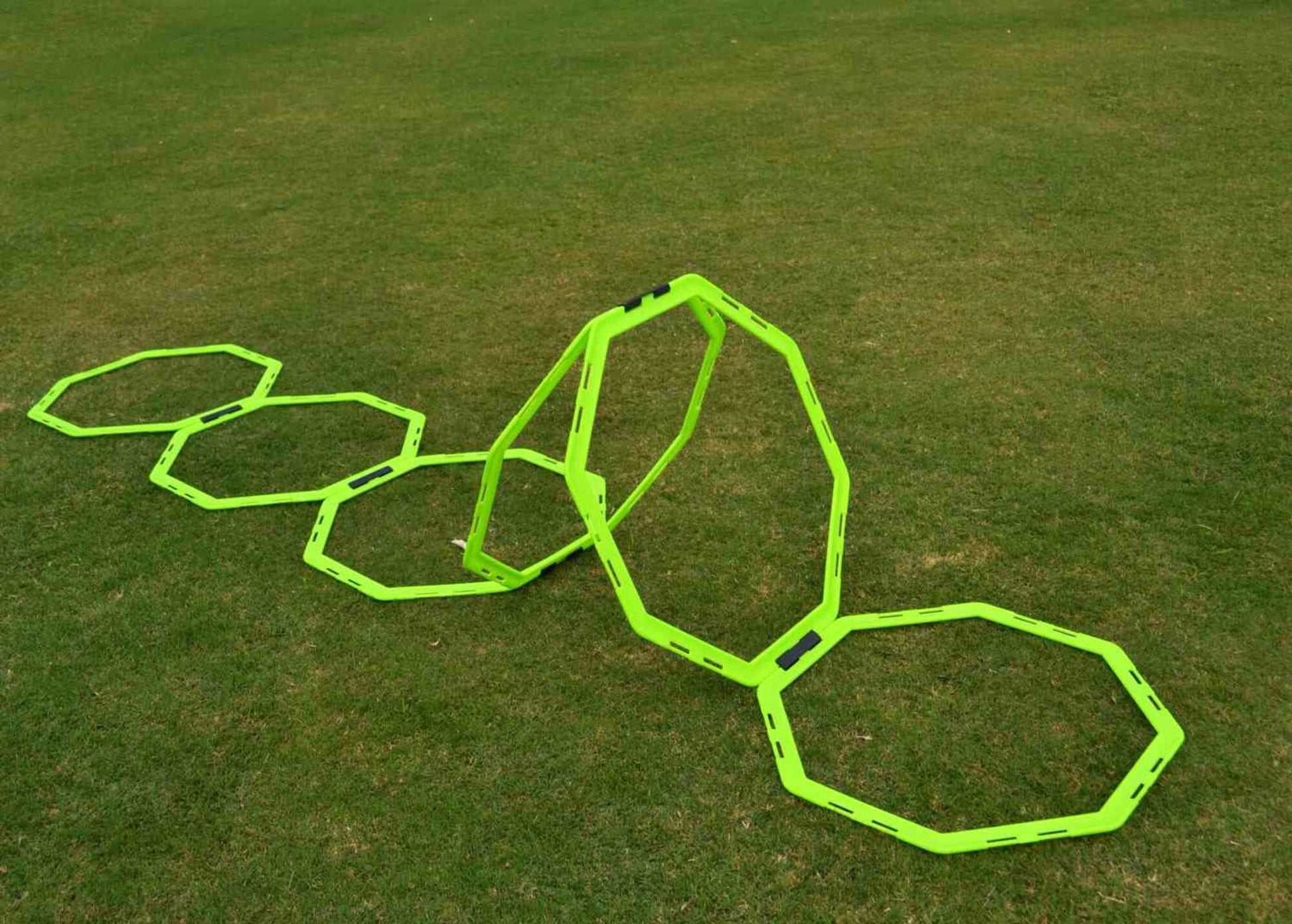 Powershot 12er Set - Achteckige Koordinationsringe (Oktogon) - machsport – Bild 