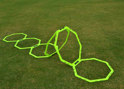 Powershot 12er Set - Achteckige Koordinationsringe (Oktogon) - machsport