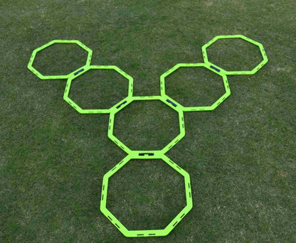 Powershot 12er Set - Achteckige Koordinationsringe (Oktogon) - machsport