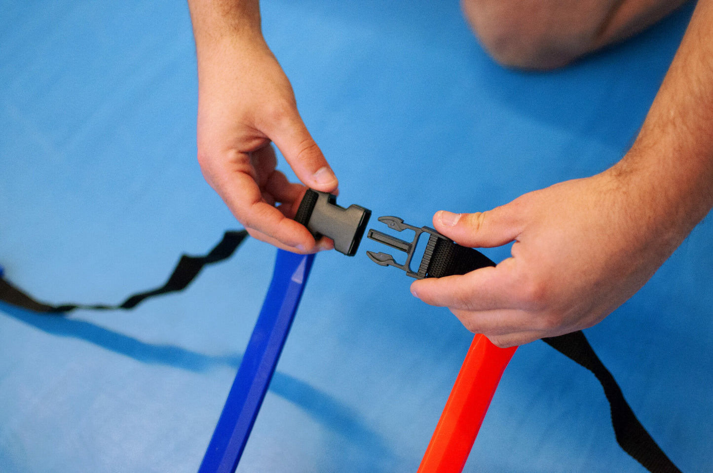 Powershot Kreuz-Koordinationsleiter - flach 4x2 m - machsport
