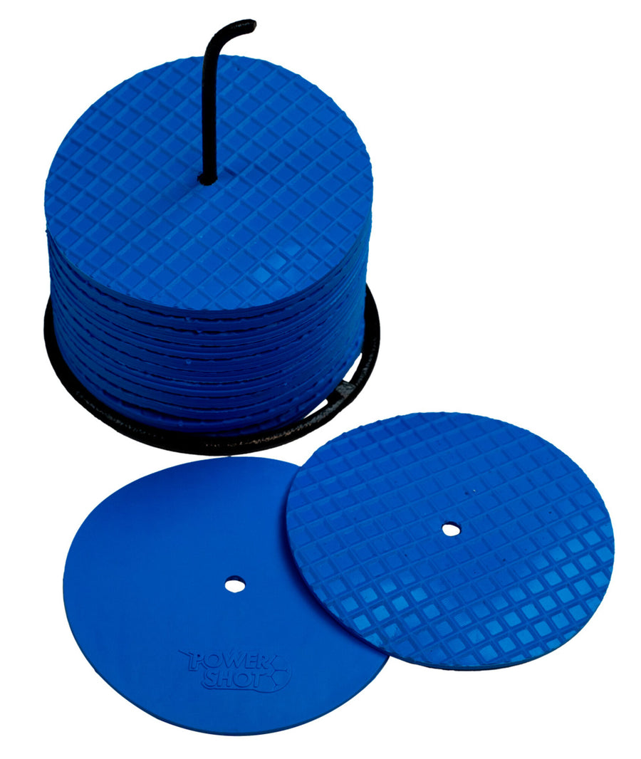 Powershot 24er-Set Markierungsscheiben, klein 10cm, blau
