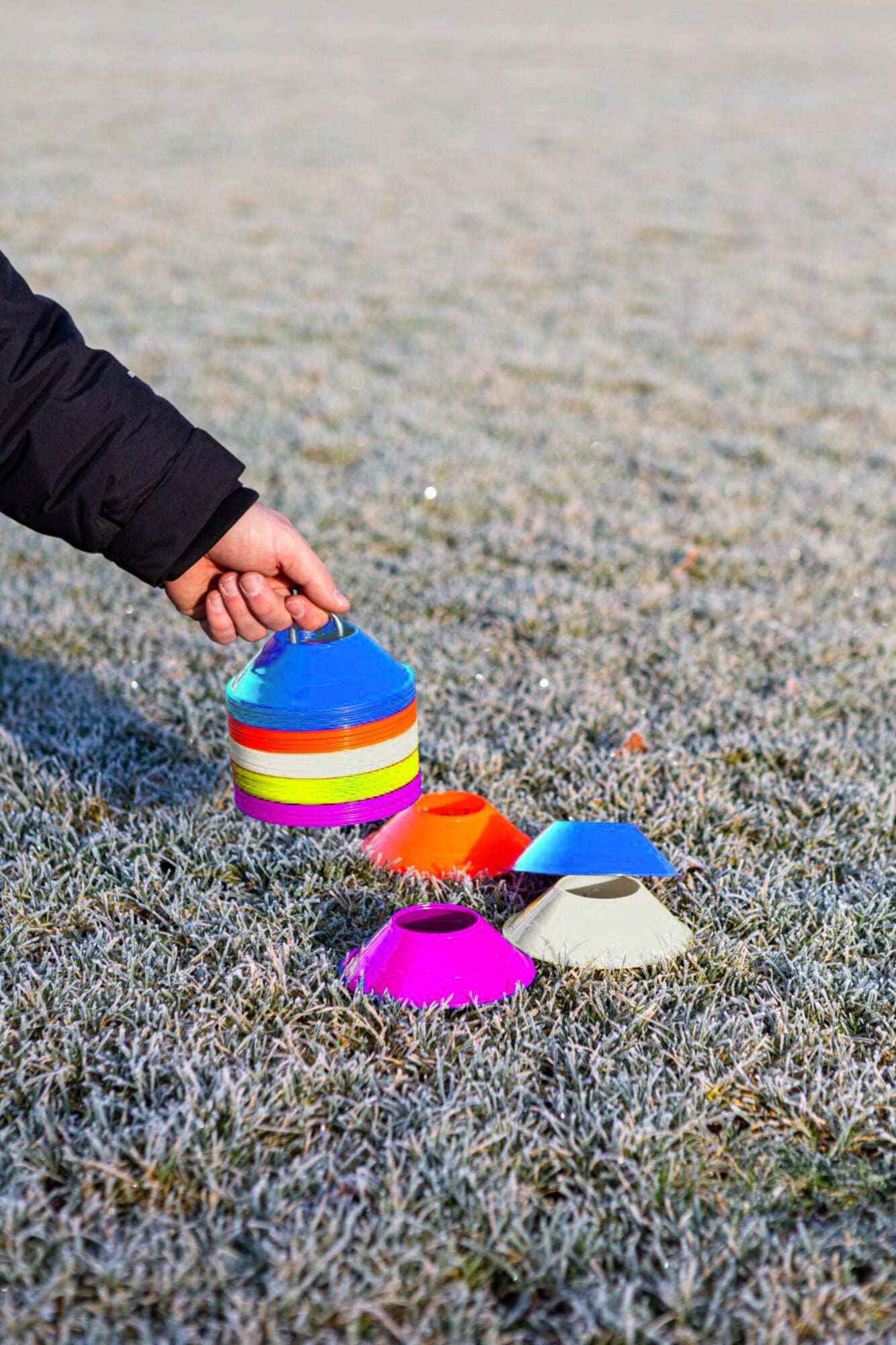 Powershot Mini-Markierungshütchen flexibel - 12cm ? - 50er-Set - machsport – Bild 