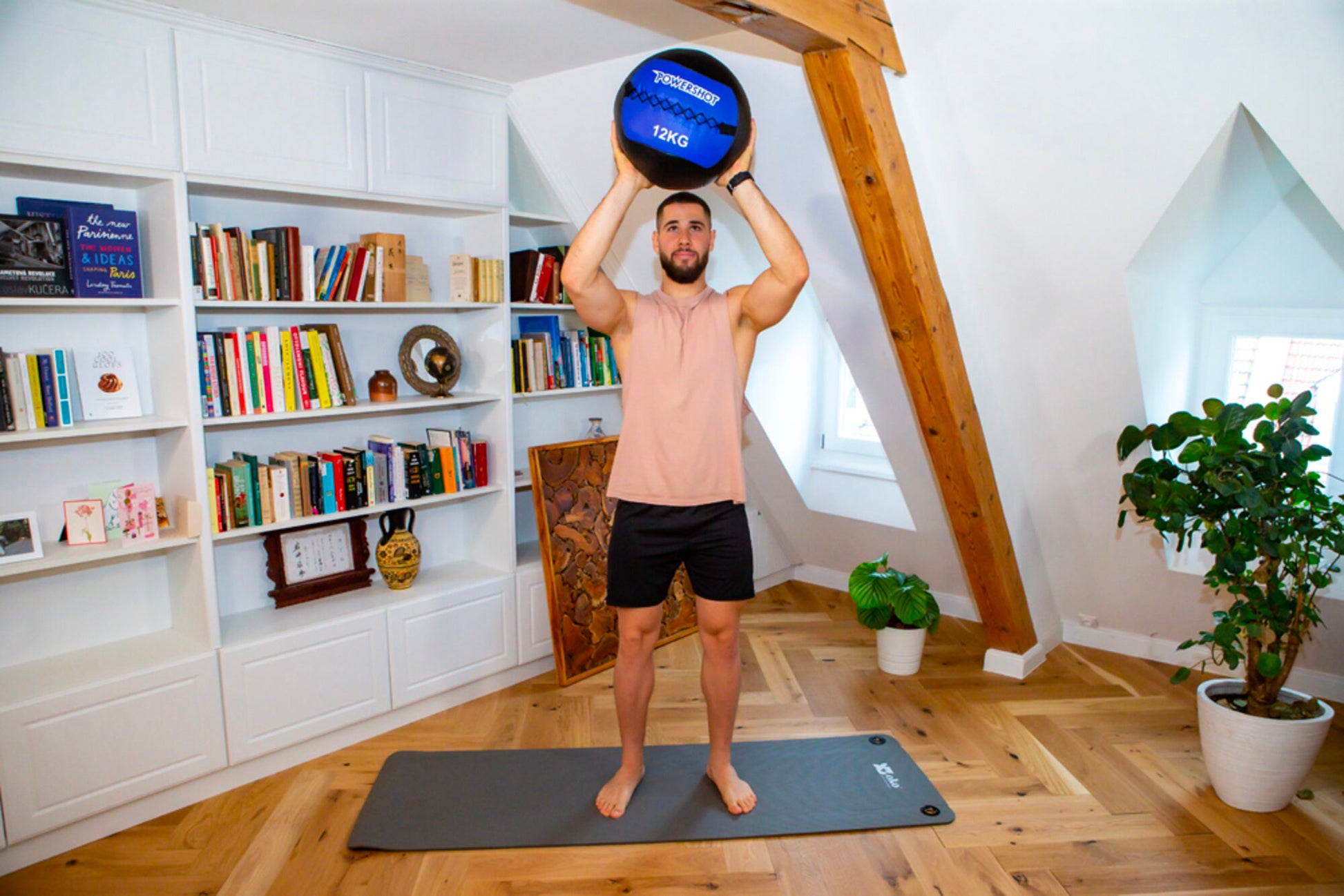 Powershot Medizin Ball - 12 kg - machsport – Bild 