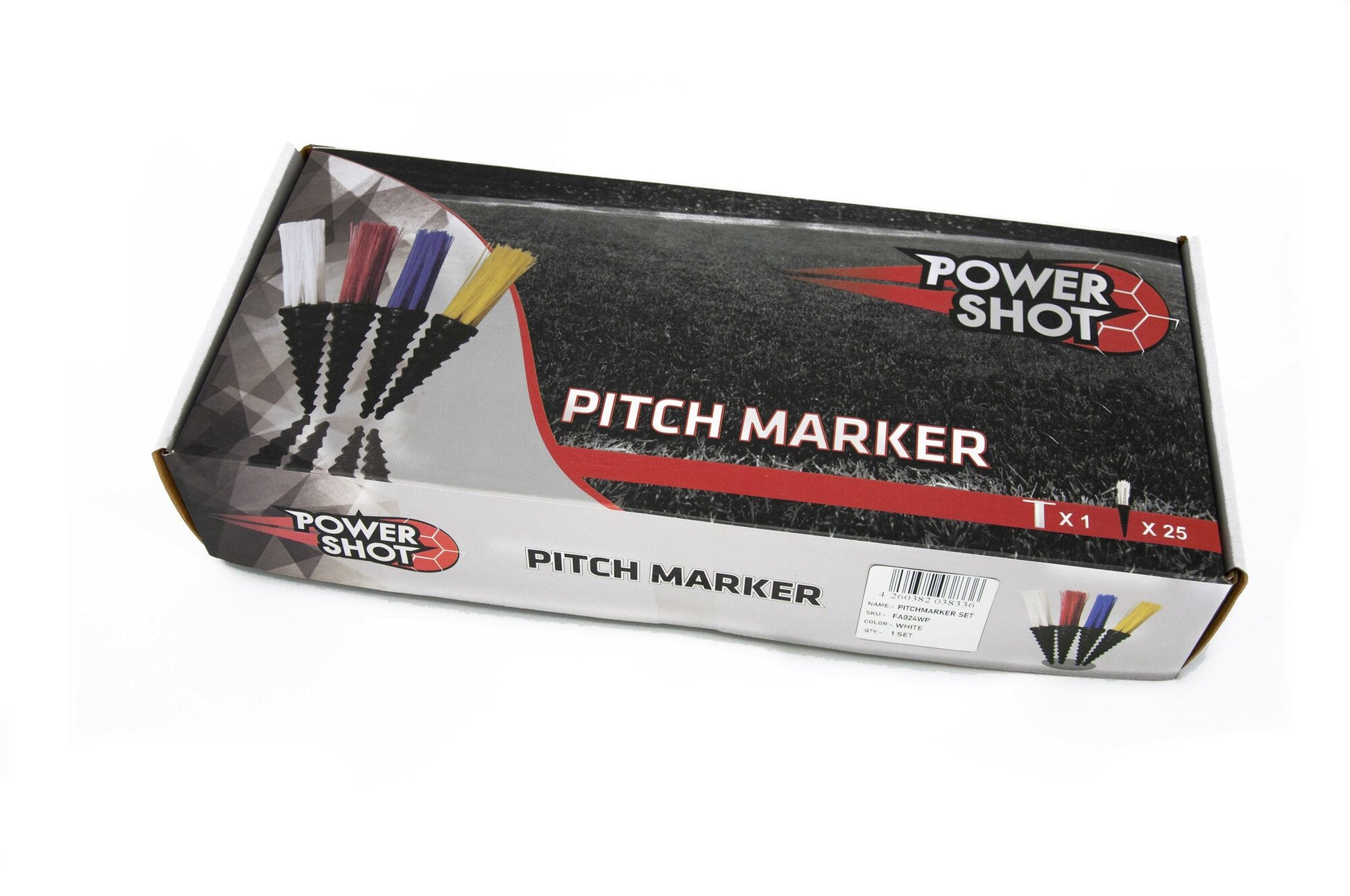 Powershot PITCHMARKER Markierungshilfe - 25er Set + Eintriebshilfe - machsport – Bild 