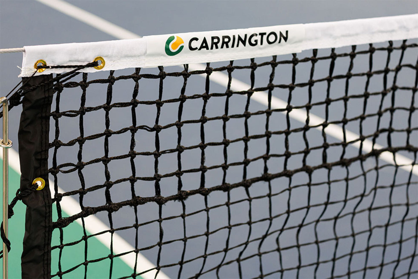 Powershot Tennisnetz - Doppelreihe - komplett verstärkt - machsport