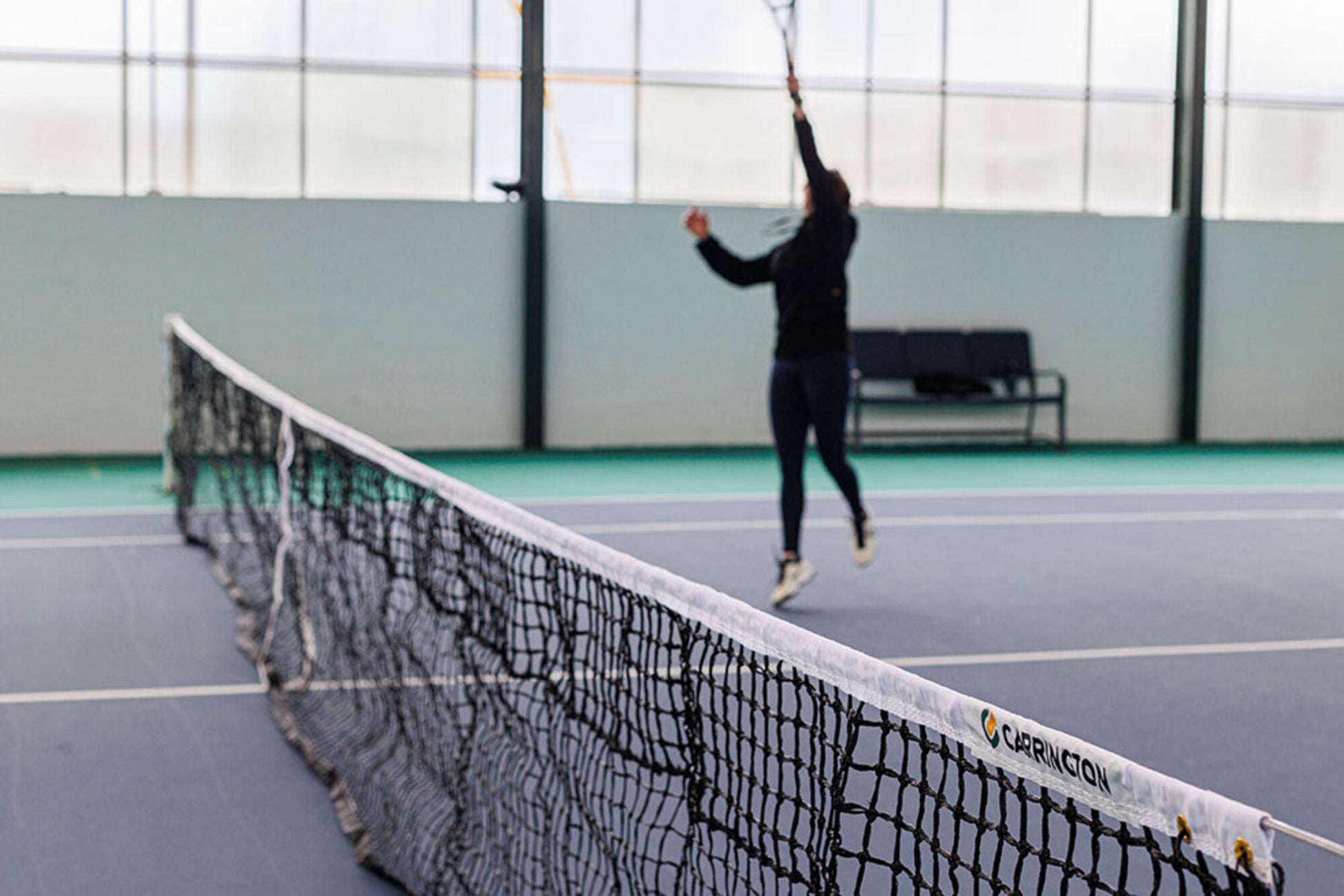 Powershot Tennisnetz - Doppelreihe - komplett verstärkt - machsport – Bild 