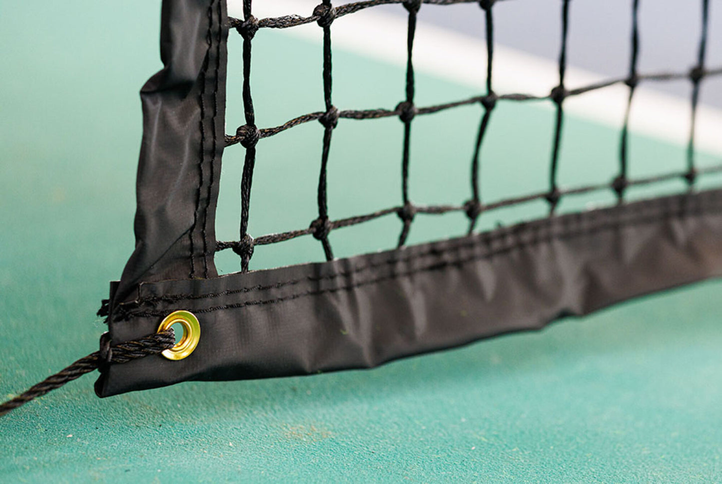 Powershot Tennisnetz - Doppelreihe - komplett verstärkt - machsport