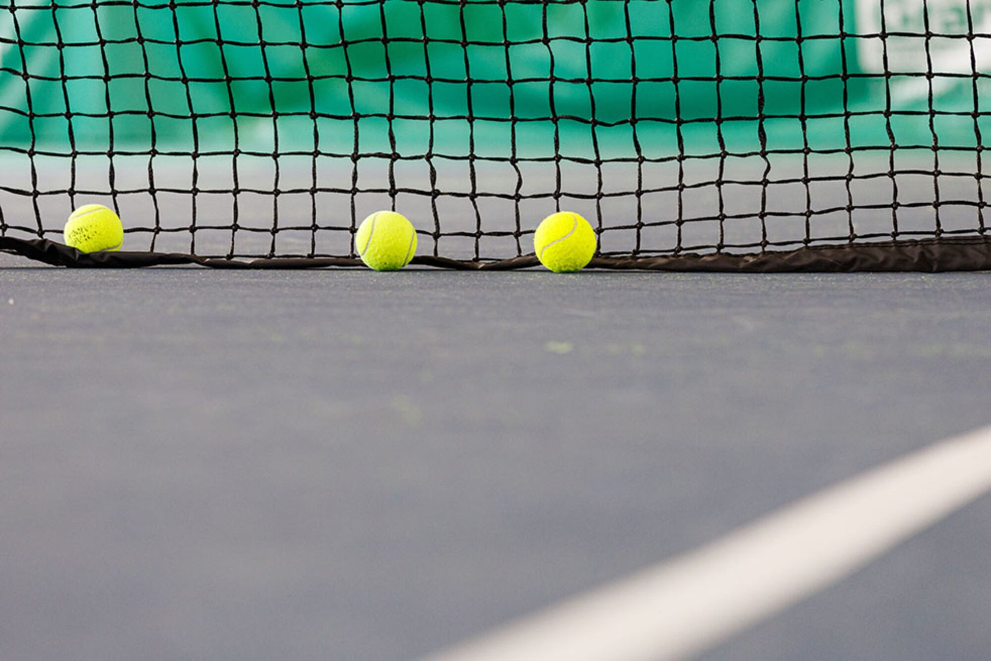 Powershot Tennisnetz - Doppelreihe - komplett verstärkt - machsport – Bild 