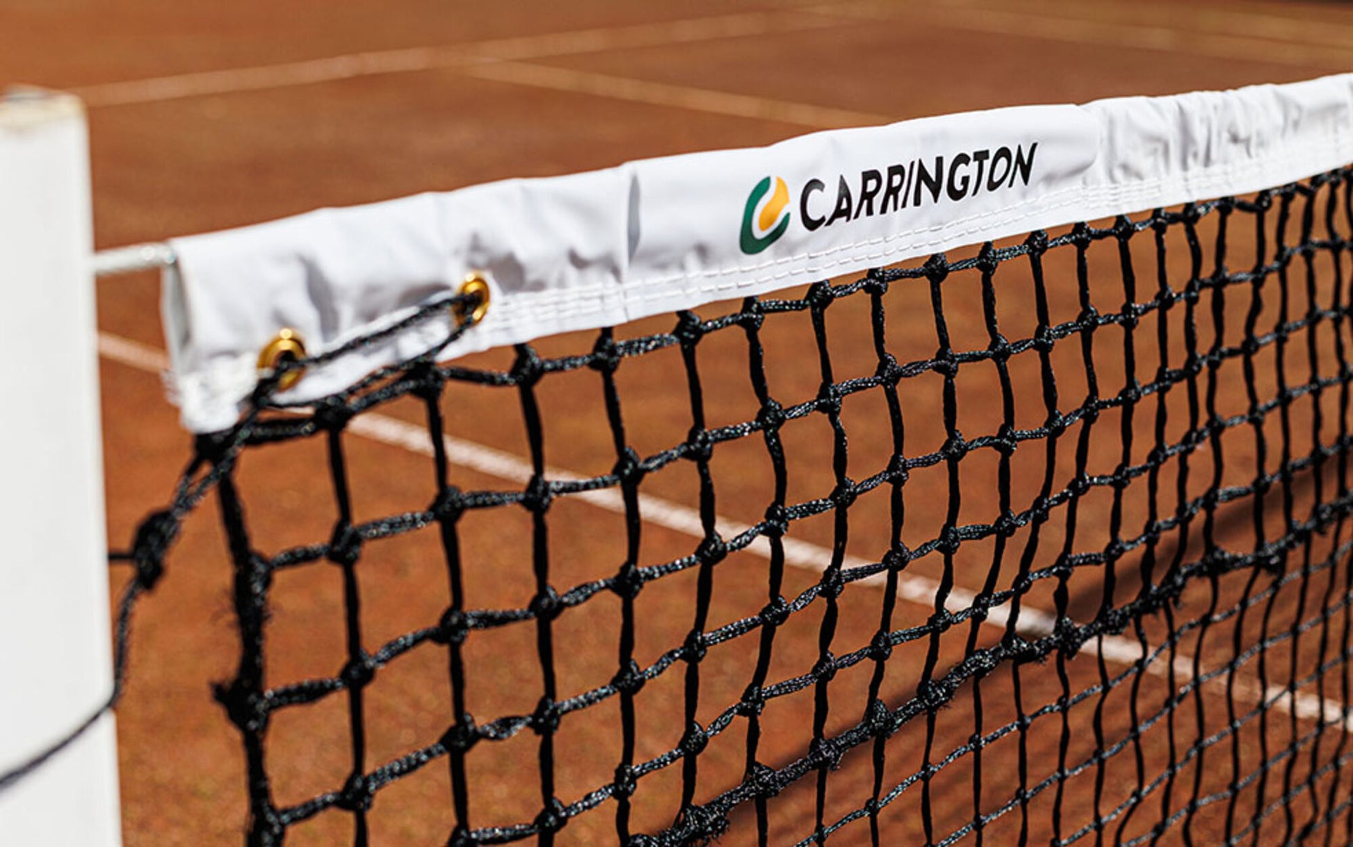 Powershot Tennisnetz  - Doppelreihe - Sandplatz - machsport – Bild 