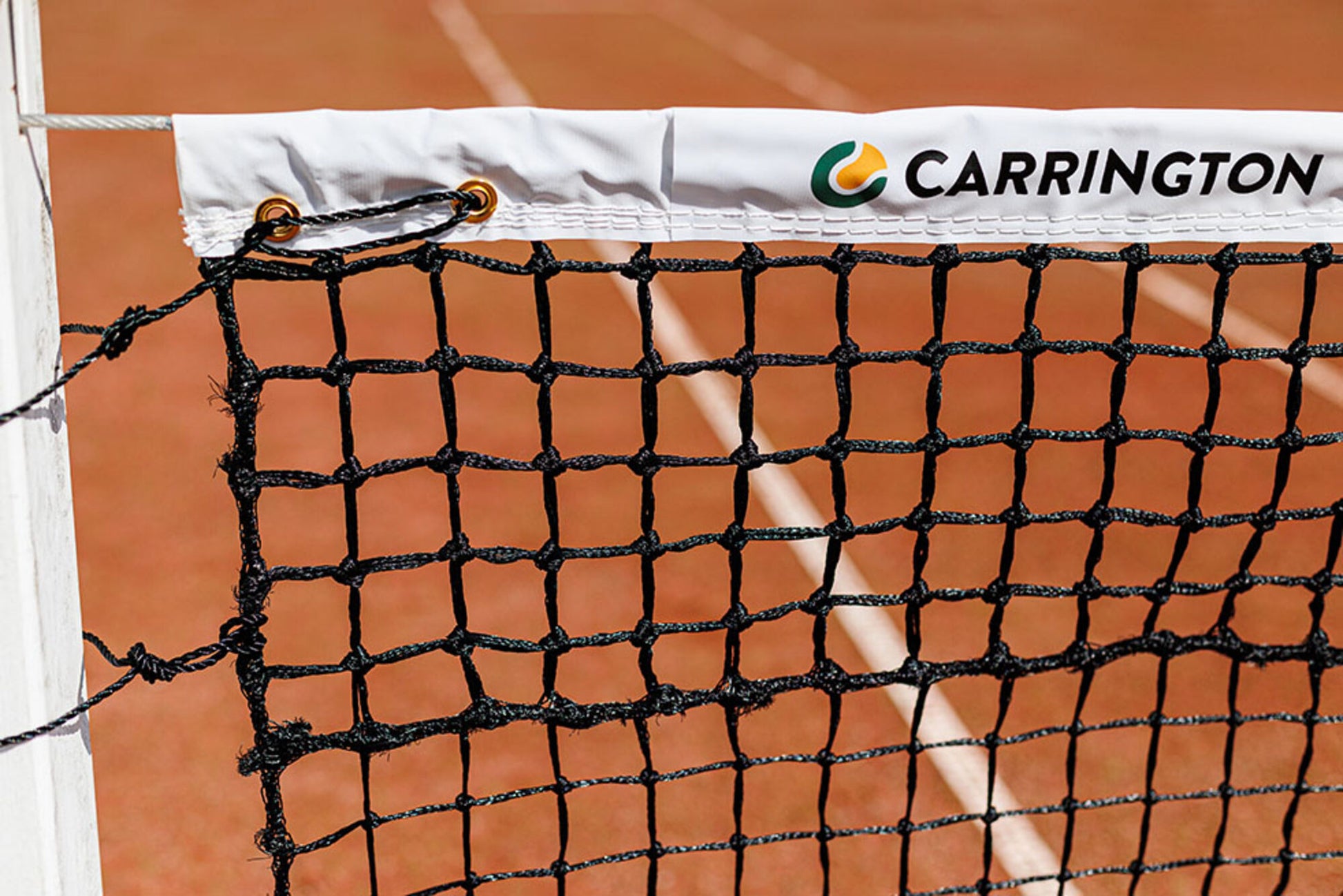 Powershot Tennisnetz  - Doppelreihe - Sandplatz - machsport – Bild 