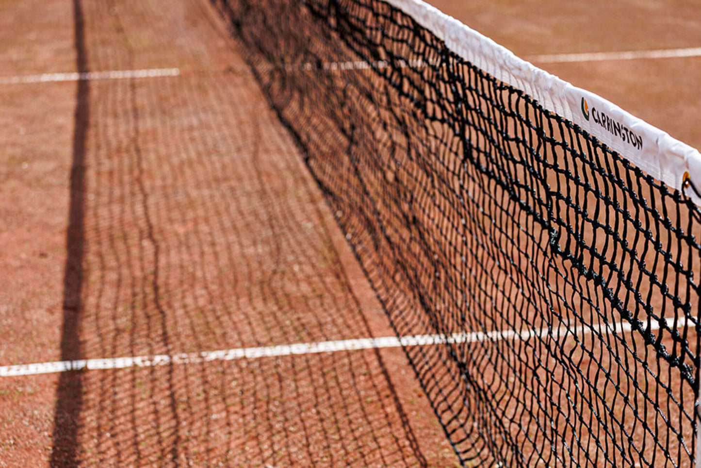 Powershot Tennisnetz  - Doppelreihe - Sandplatz - machsport