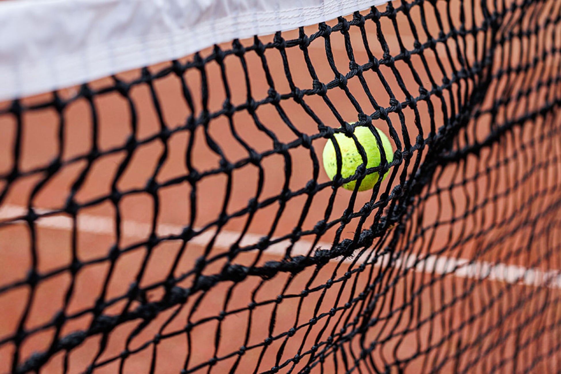 Powershot Tennisnetz  - Doppelreihe - Sandplatz - machsport – Bild 