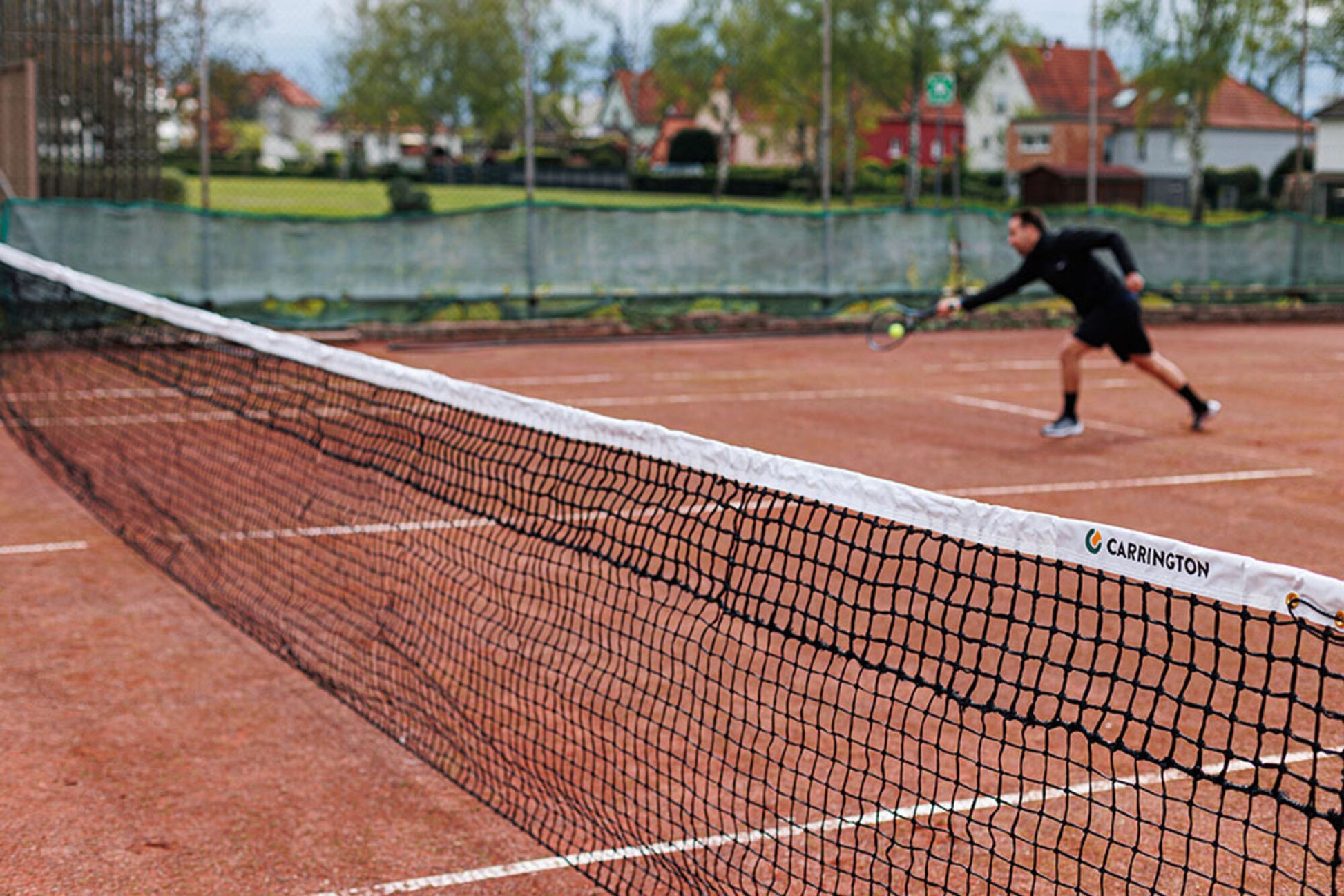 Powershot Tennisnetz  - Doppelreihe - Sandplatz - machsport – Bild 